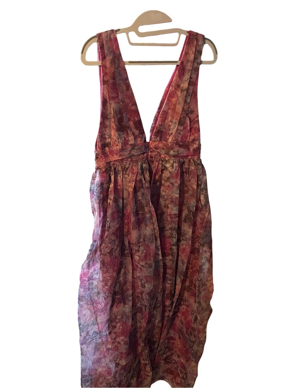 Lulu's Pink Floral Maxi Dress - Picture 2 of 4